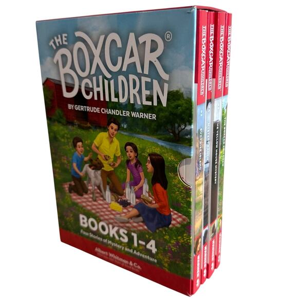 The Boxcar Children Books 1-4 Box Set Gertrude Chandler Warner - Picture 1 of 5